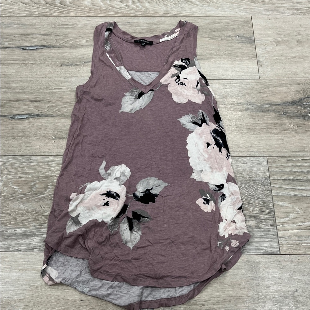 Dynamite Mauve floral Top
